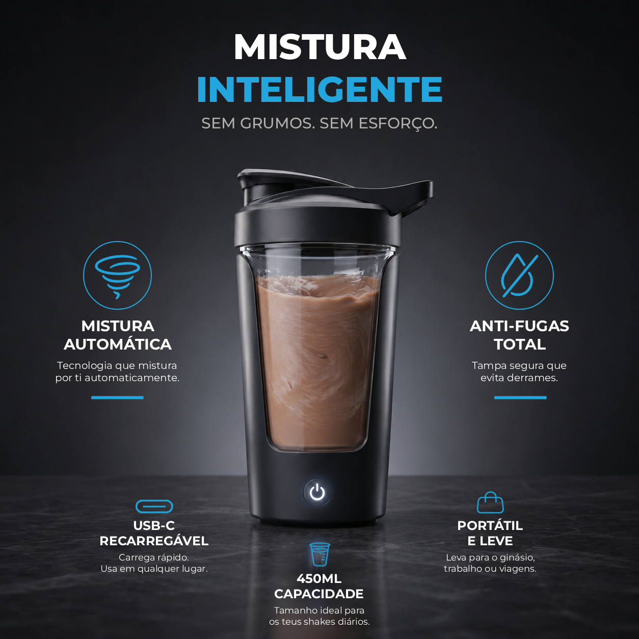 Misturador Elétrico Portátil